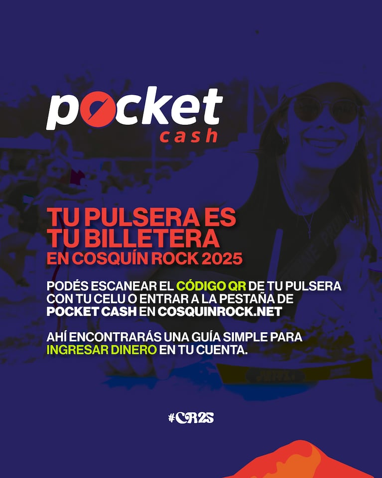 Cosquín Rock 2025: pulseras, estacionamiento, Pocketcash y todo lo que necesitás saber