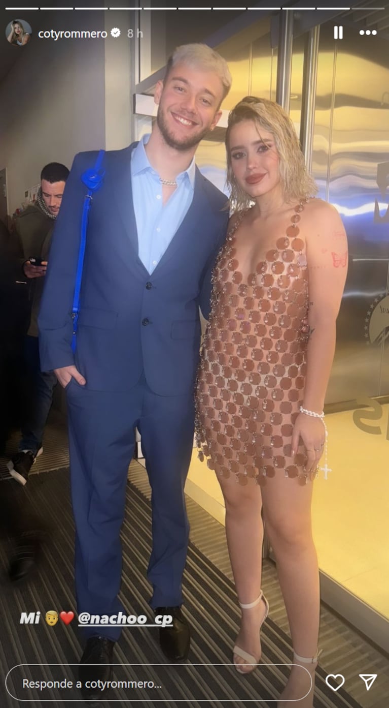 Coty y Nacho como novios en la final de Gran Hermano 2023.