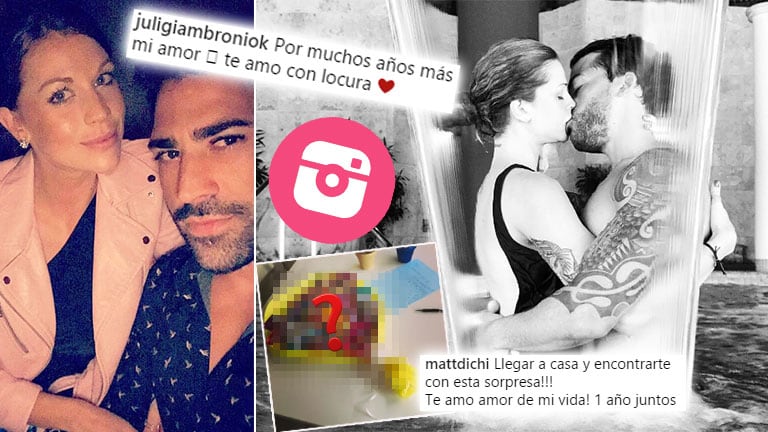 ¡Cuánta pasión! Juliana Giambroni y su novio celebraron su primer aniversario