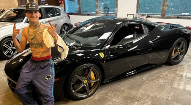 Cuánto vale la costosísima Ferrari se compró L-Gante: "La cifra es un delirio total"