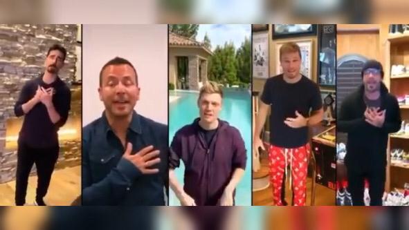 Cuarentena: los Backstreet Boys cantaron desde sus casas y fueron furor en las redes.