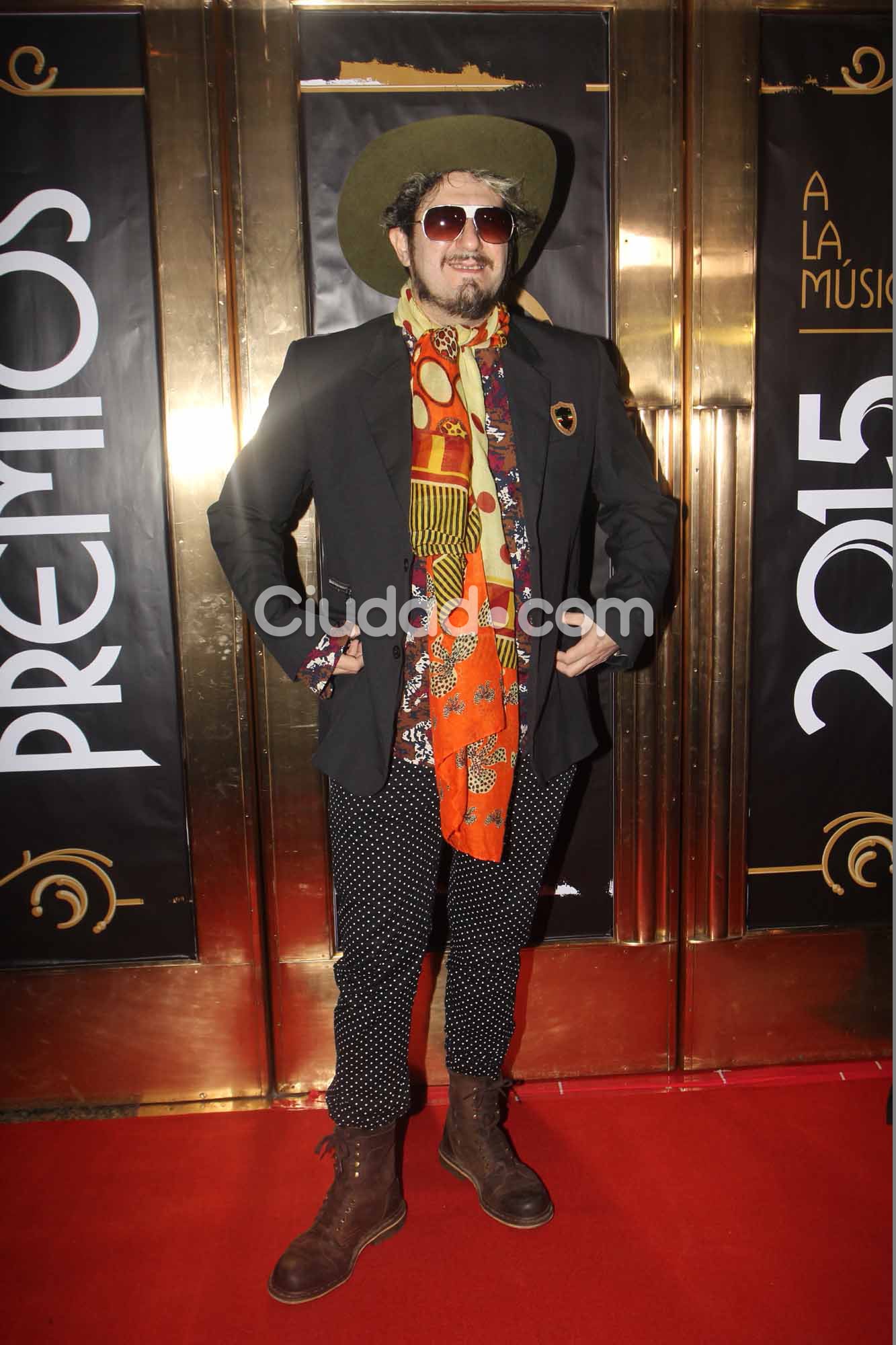 Cucho Parisi, en los Premios Gardel 2015. Foto: Movilpress.