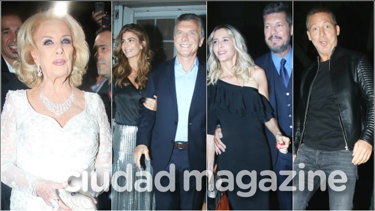 Cumbre de famosos en el cumpleaños de Mirtha Legrand (Fotos: Movilpress)