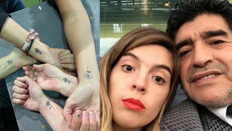 Dalma Maradona se hizo un significativo tatuaje en honor a Diego.