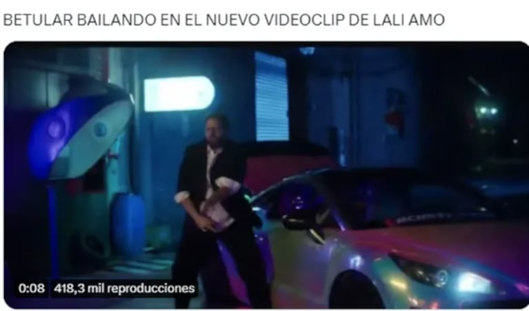 Damián Betular bailó en el video de Lali Espósito y en las redes estallaron los memes