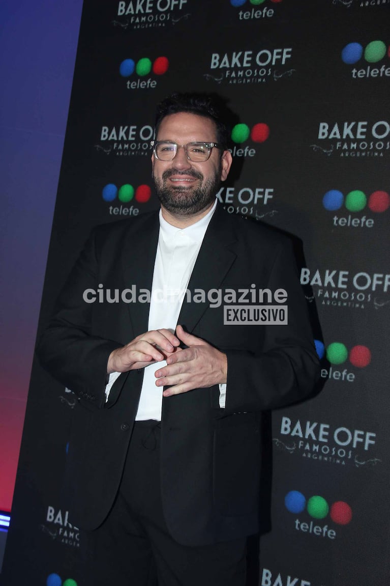 Damián Betular en la presentación de Bake Off Famosos Argentina (Foto: Movilpress).