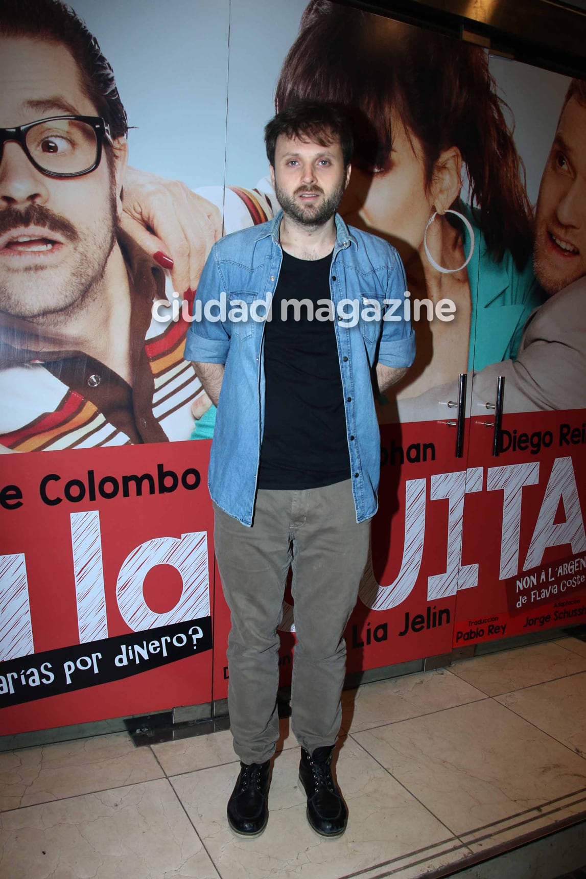 Dan Breitman en la función de prensa de No a la guita. (Foto: Movilpress)