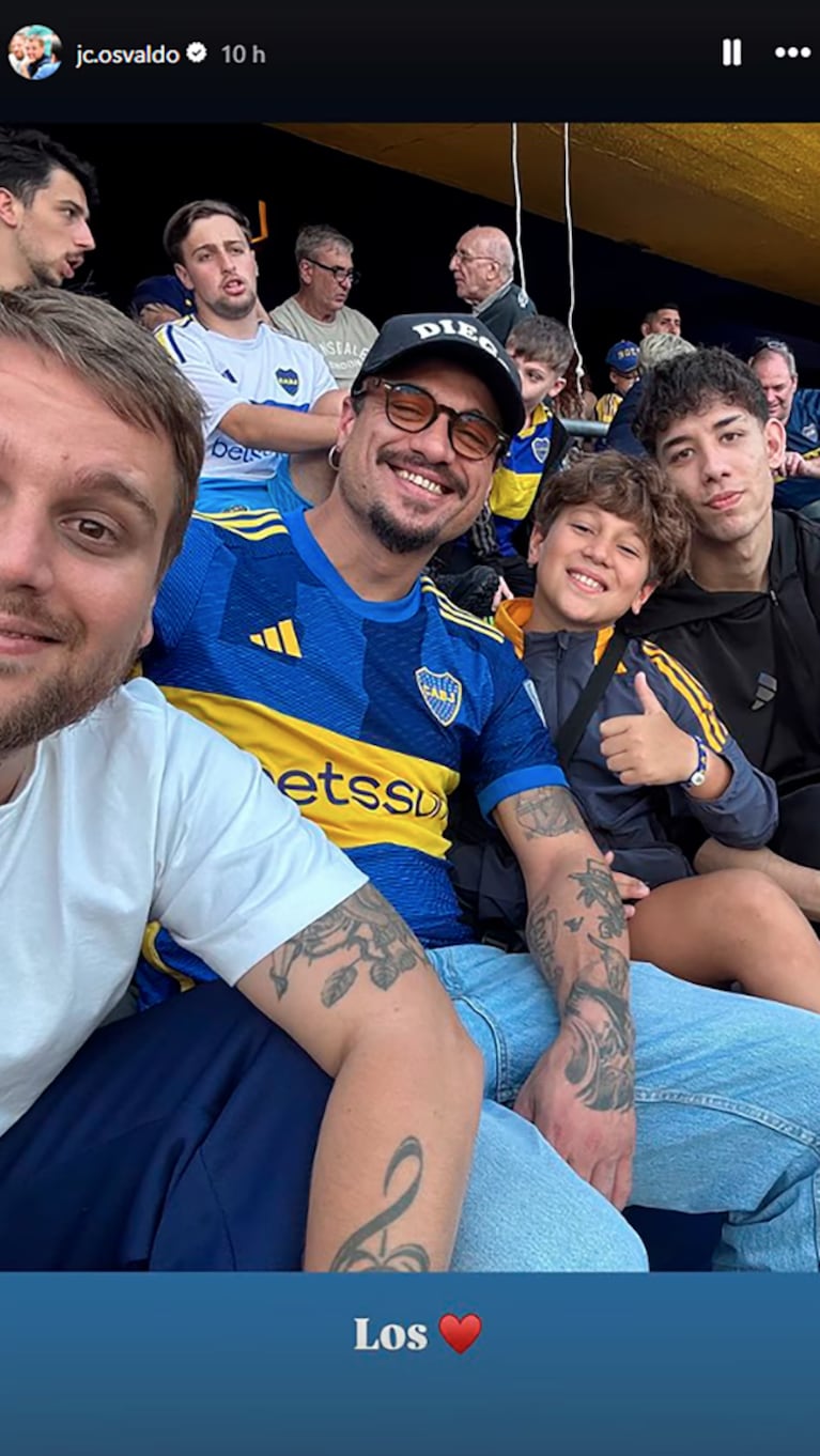 Daniel disfrutó con sus hijos de una salida deportiva.