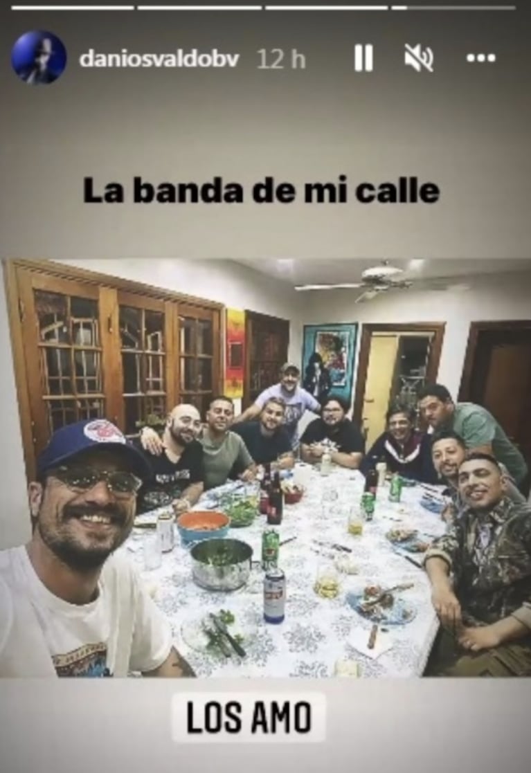 Daniel Osvaldo borró las fotos de Gianinna Maradona y sale con amigos a la noche: "Los amo"