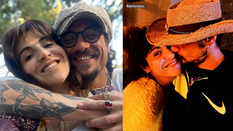 Daniel Osvaldo compartió una foto romántica con Gianinna Maradona.