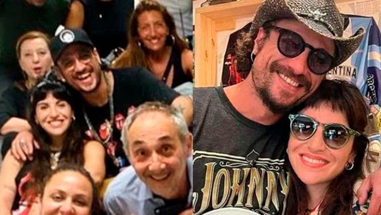 Daniel Osvaldo fue a ver con Gianinna Maradona a los Rolling Stones a días de su juicio por alimentos.