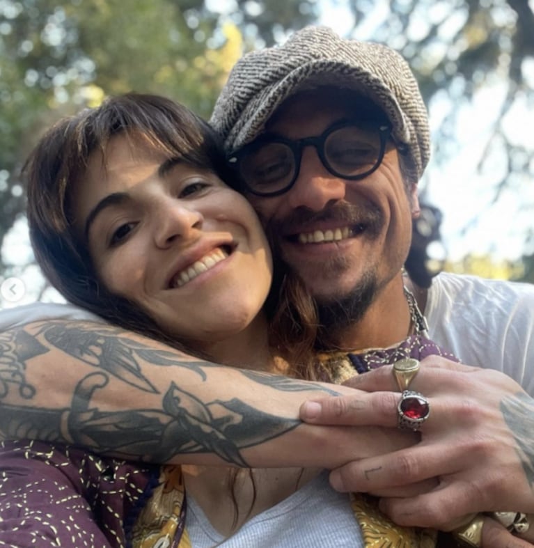 Daniel Osvaldo y Gianinna Maradona celebraron su "cumplemés" con apasionados mensajes: "Felices seis meses, te amo"