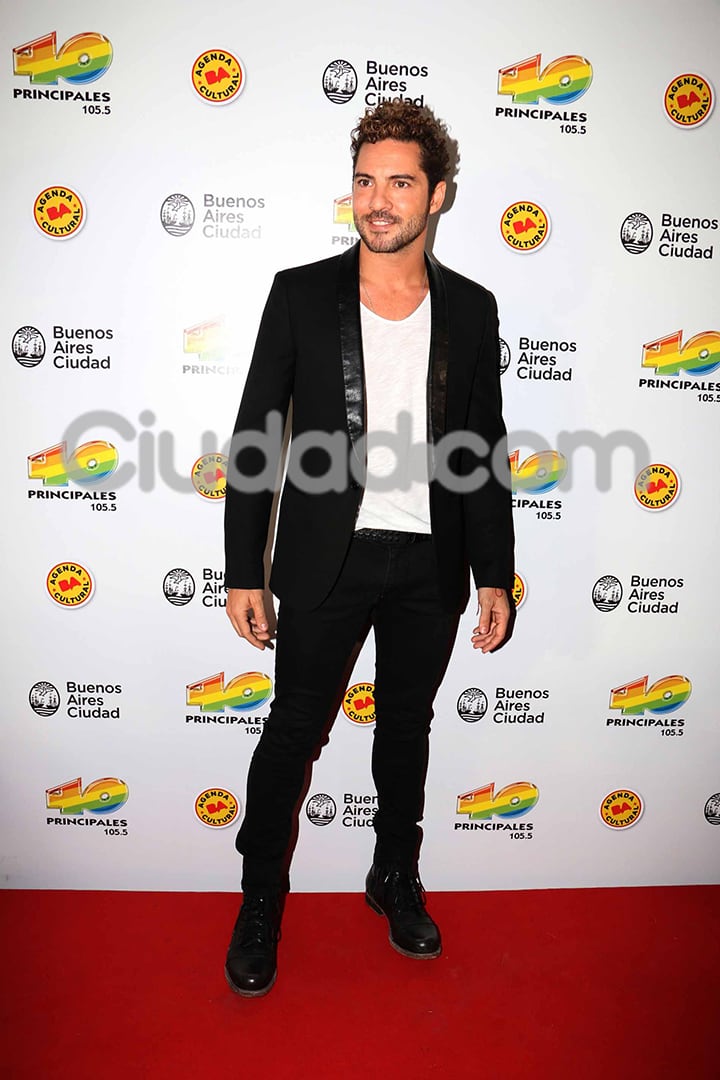 David Bisbal invitado de lujo y muy elegante.  (Foto: Movilpress)