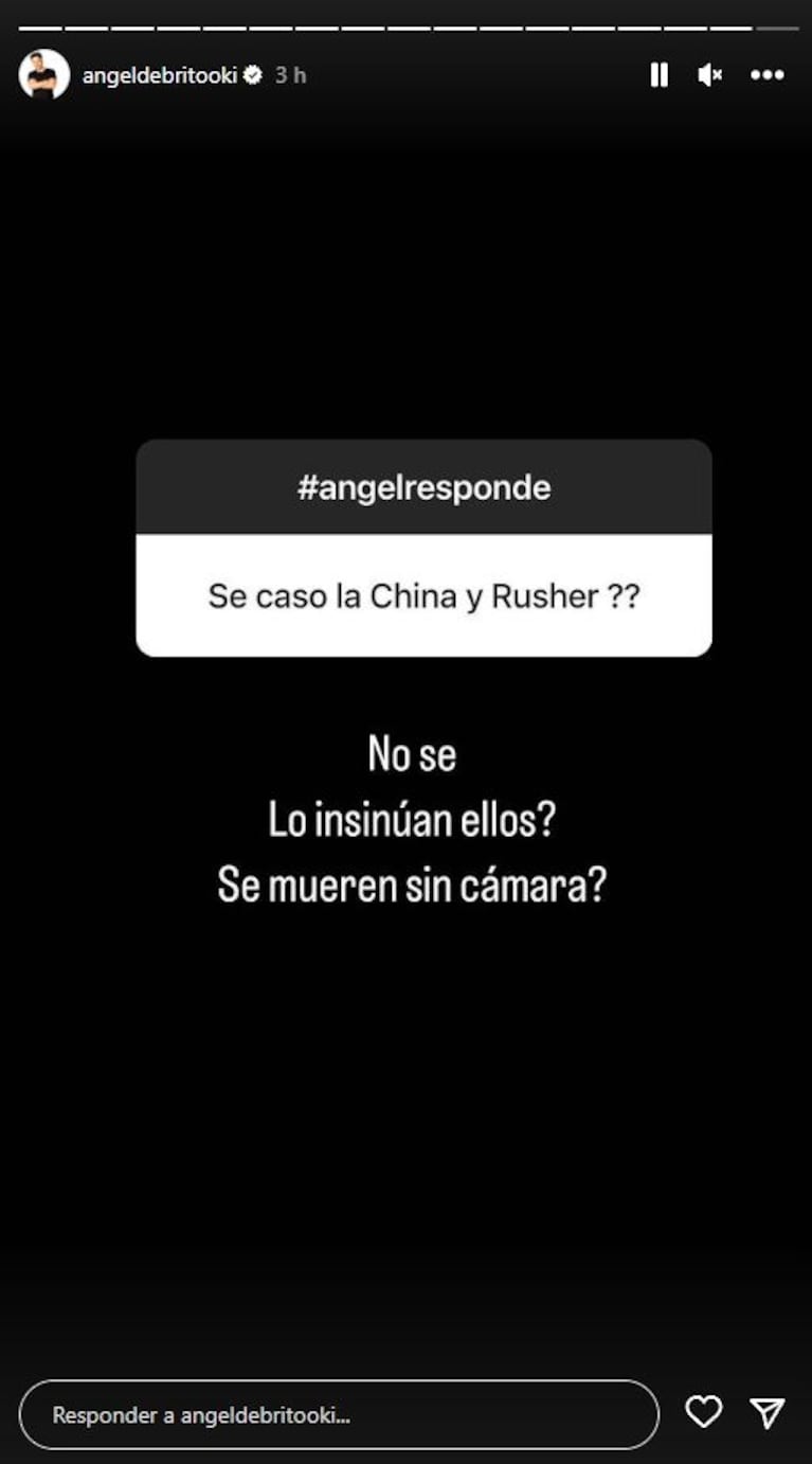 De Brito, filoso sobre el supuesto casamiento entre la China Suárez y Rusherking: “¿Se mueren sin cámara?”