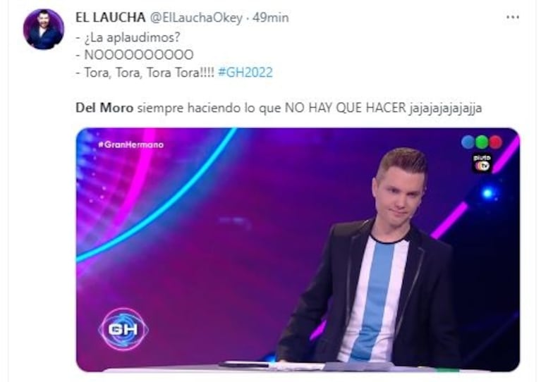 Del Moro pidió un aplauso para La Tora en Gran Hermano y el público le dio la espalda: los memes