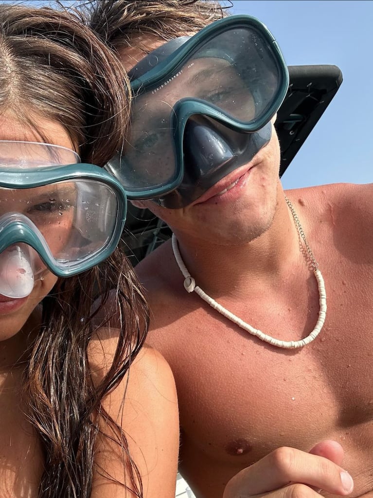 Delfina viajó con su novio a Ibiza.