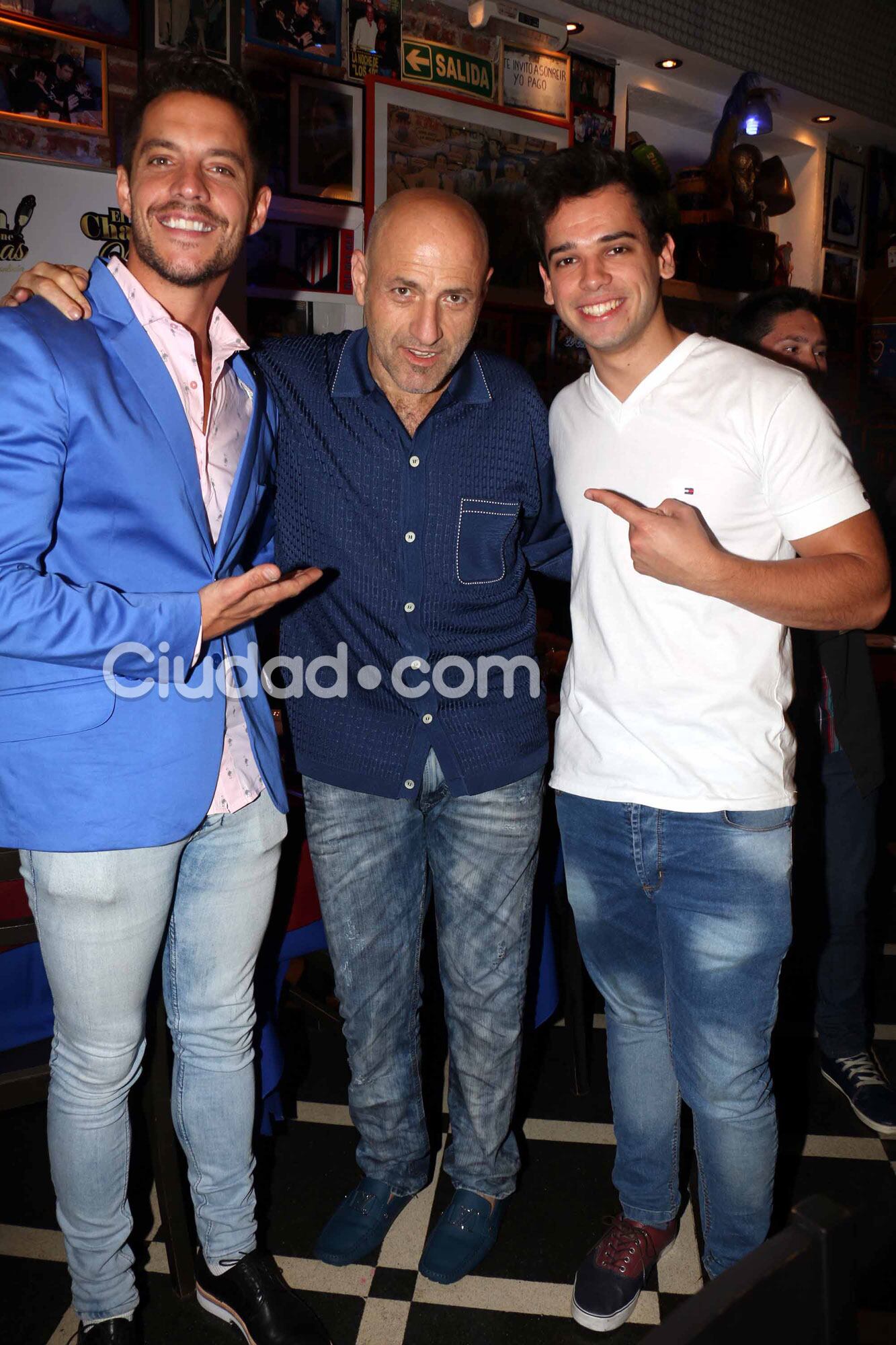 Delgado, Gustavo Sofovich y Matías Schrank en la presentación (Fotos: Movilpress). 