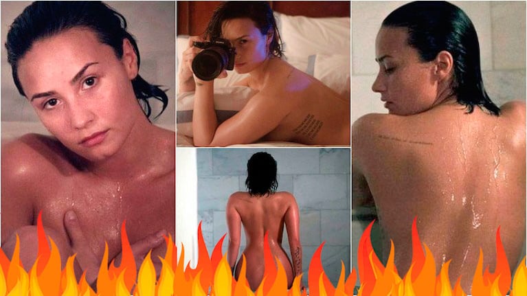 Demi Lovato y sus sensuales fotos hot desnuda. Foto: Vanity Fair