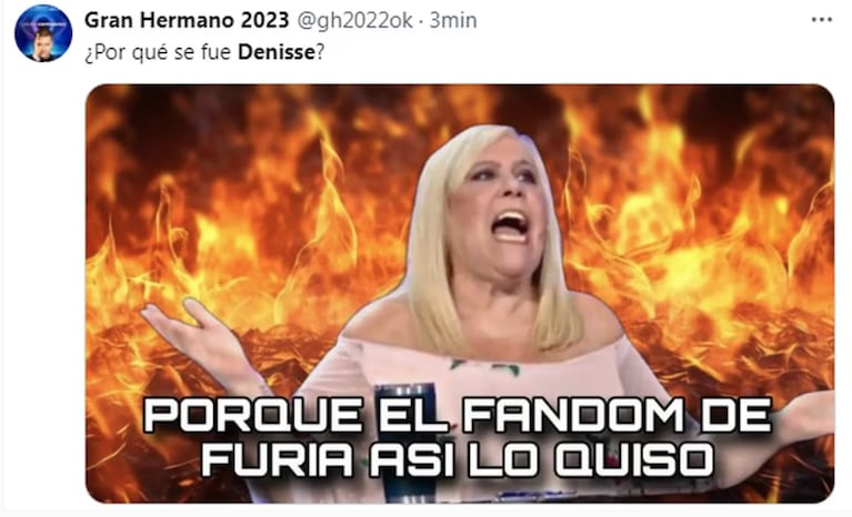 Denisse volvió a quedar eliminada de Gran Hermano y estallaron los picantes memes