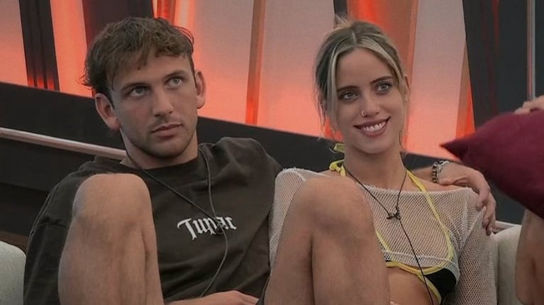 Denisse y Bautista formaron un vínculo amoroso en la casa. (Foto: Captura Telefe)