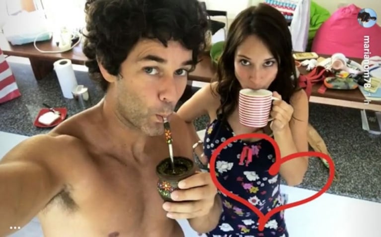 ¡Desayuno con amor! Mariano Martínez y Camila Cavallo, embarazada de cinco meses: "Con Alma"