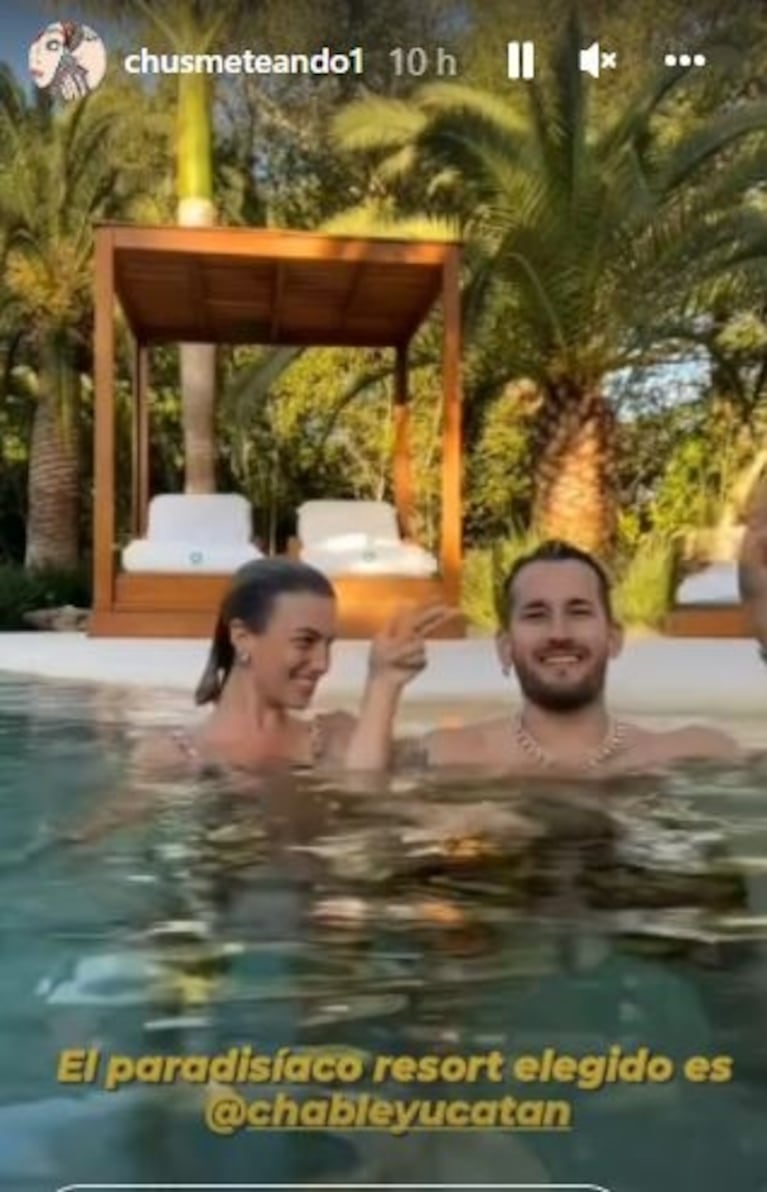 Descubrieron a dónde se fueron Stefi Roitman y Ricky Montaner de luna de miel: un increíble resort en México