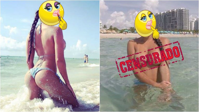 ¡Desinhibida! La diosa argentina, al desnudo en Miami: "Salió topless nomás"