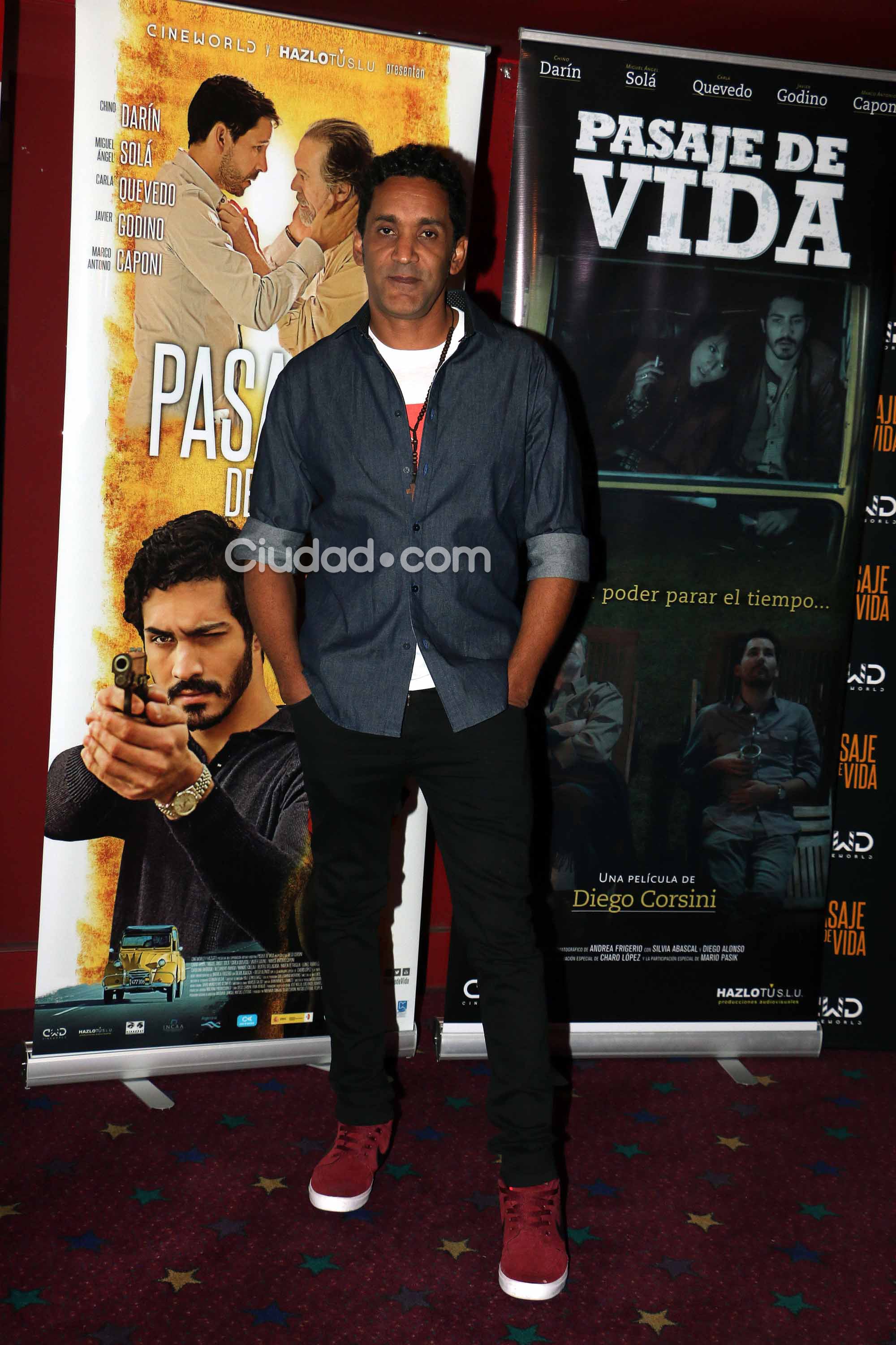 Diego Alonso, en la avant premiere de Pasaje de vida (Foto: Movilpress)