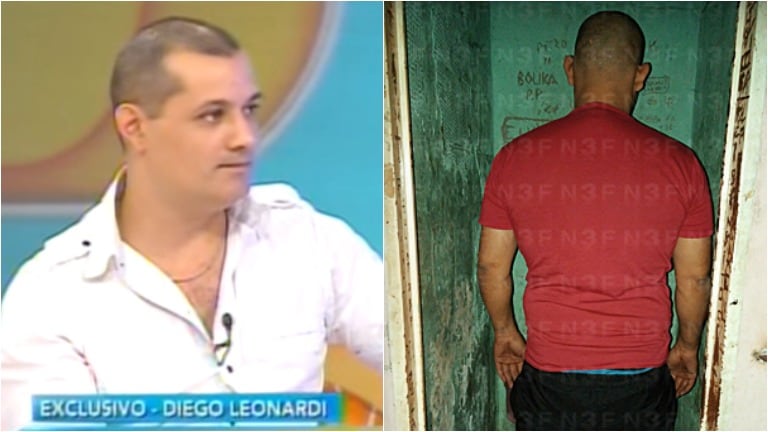 Diego Leonardi, ex participante Gran Hermano, detenido acusado de violencia de género. Foto: Captura /N3F