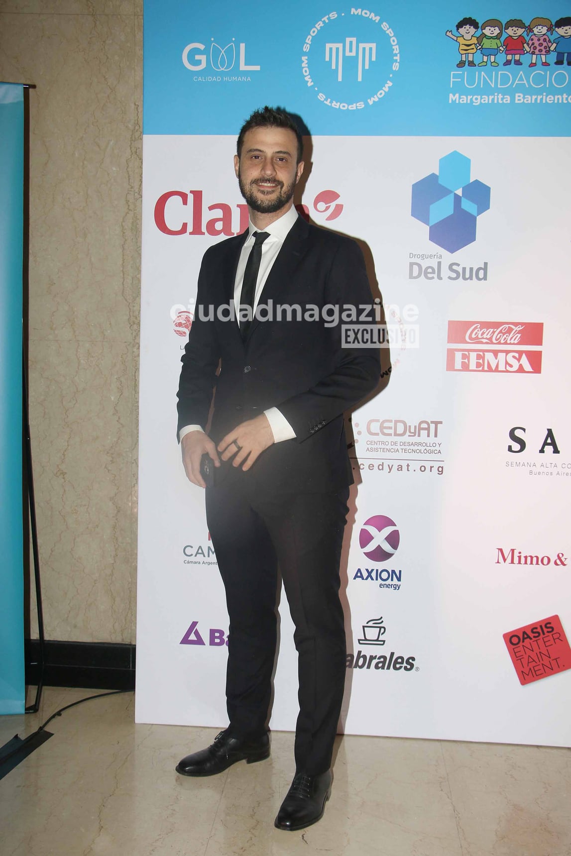 Diego Leuco en la gala solidaria de Margarita Barrientos. (Foto: Movilpress)