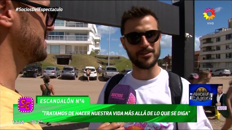 Diego Leuco habló de su situación sentimental con Sofi Martínez, tras la versión de discusión en la calle