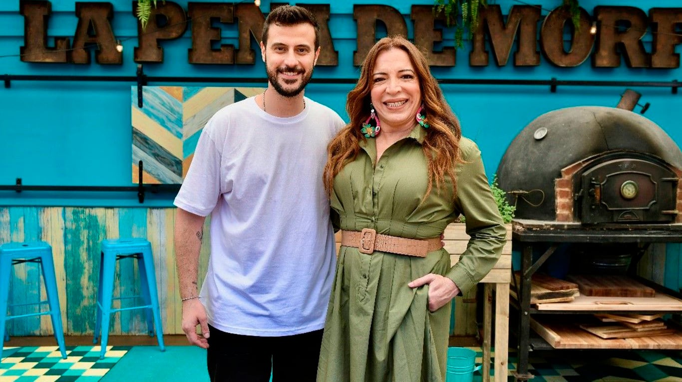 Diego Leuco y Lizy Tagliani en La peña de Morfi