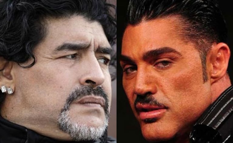 Diego Maradona y Ricardo Fort, enfrentadísimos (Foto: Web). 