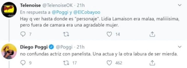 Diego Poggi fue con todo contra Yanina Latorre con un fuerte mensaje: "¿Recién ahora se dan cuenta de lo nefasta que es?"