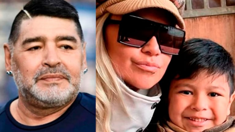 Dieguito Fernando egresó de la primaria e impactó con su parecido a Diego Maradona.