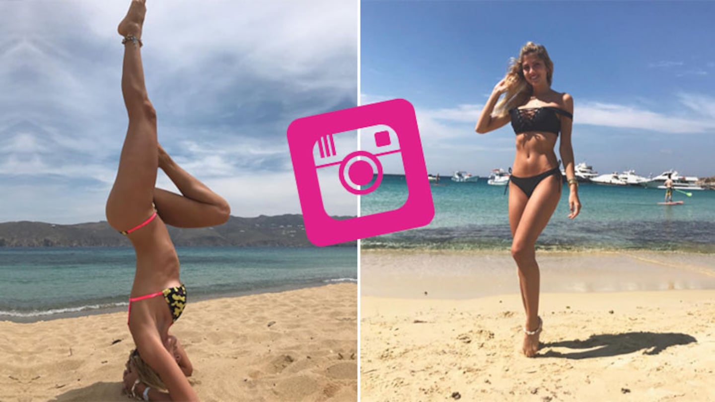 Diosa en armonía! Cande Ruggeri, yoga hot en bikini en las playas de Grecia  | Ciudad Magazine