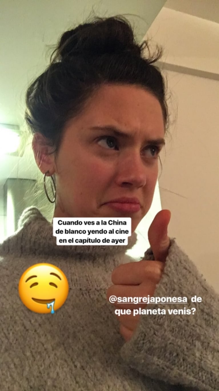 Divertida reacción de Delfina Chaves por una escena de la China Suárez en  ATAV: 