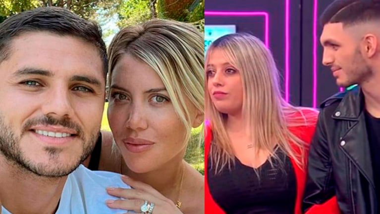 Divertida reacción de Wanda Nara y Mauro Icardi al ver a su pareja de dobles en Bienvenidos a bordo.