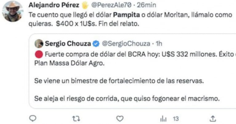 "Dólar Pampita": la modelo se volvió tendencia en las redes por el aumento de la moneda