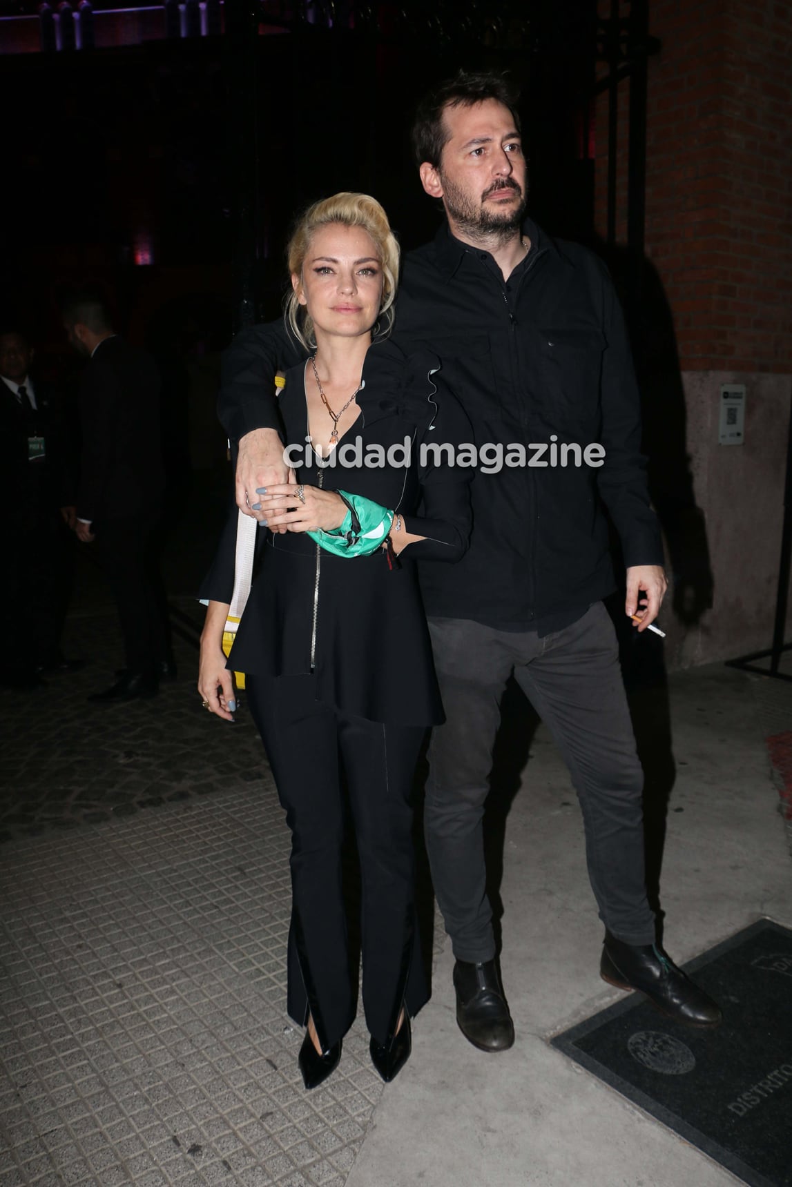 Dolores Fonzi y Santiago Mitre en la presentación de Puerta 7, la ficción de Polka para Netflix. (Foto: Movilpress)