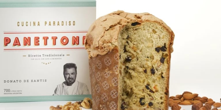 Donato lanzó un panettone para Navidad.