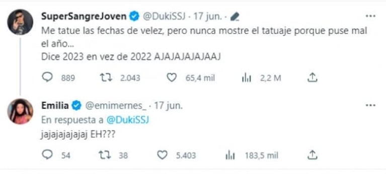 Duki se hizo un tatuaje muy especial con un tremendo error: "Nunca lo mostré porque está mal"