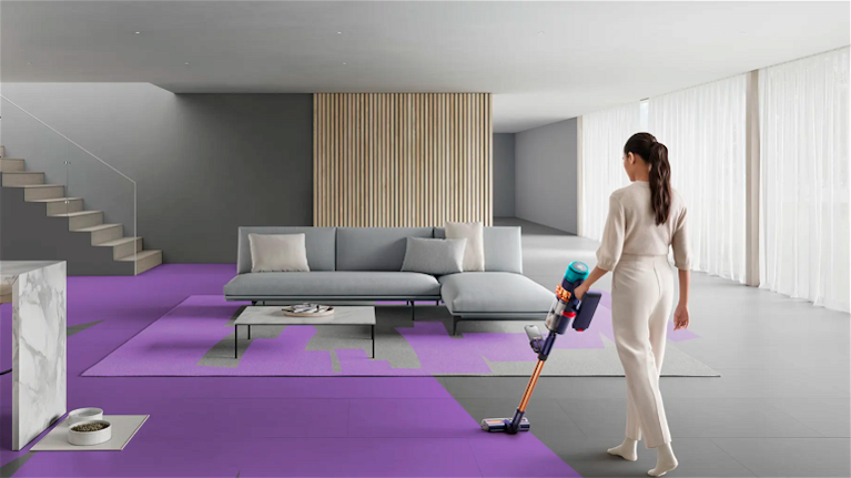 Dyson introduce CleanTrace, una herramienta de realidad aumentada que muestra la limpieza.
