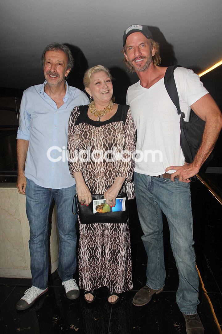 Eduardo Blanco, Graciela Pal y Facundo Arana.  (Foto: Movilpress)