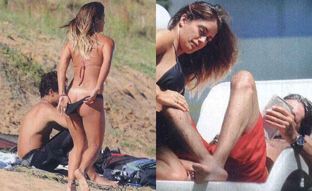 El "accidente hot" de Vito Rodriguez en sus vacaciones. (Foto: revista Gente)