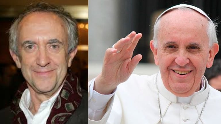 El actor galés parece haber nacido para interpretar al Papa Francisco.