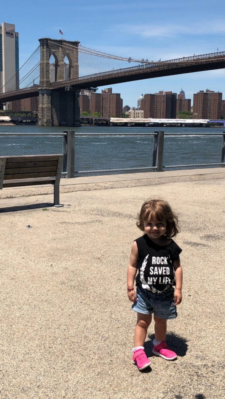 El álbum de fotos de Wanda Nara, Mauro Icardi y sus hijos de paseo en Nueva York