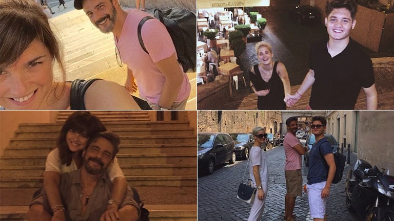 El álbum de viaje de Araceli González junto a Fabián Mazzei y sus hijos en Europa (Foto: Instagram)