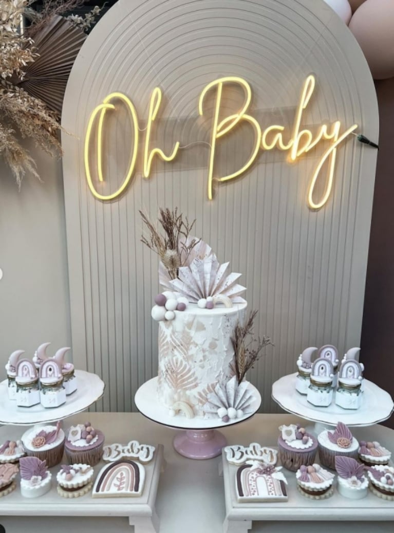 El baby shower de Cande Ruggeri: álbum de fotos del festejo con dulces, globos y juegos