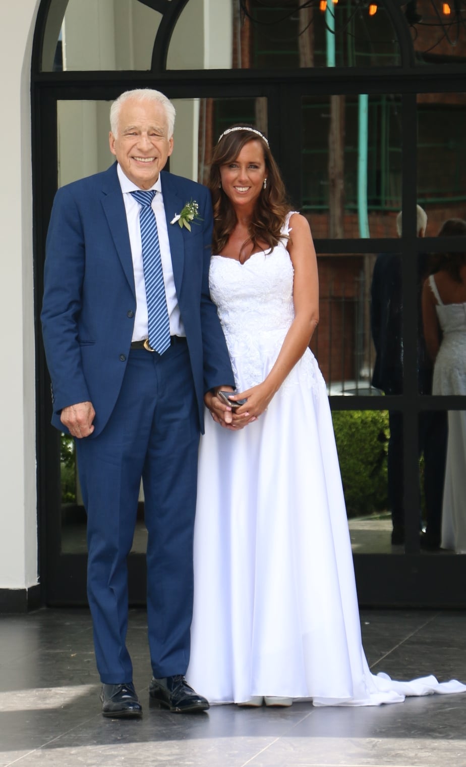 El casamiento de Alberto Cormillot con Estefanía Pasquini, tras un año y medio de fulminante amor. (Foto: Movilpress)